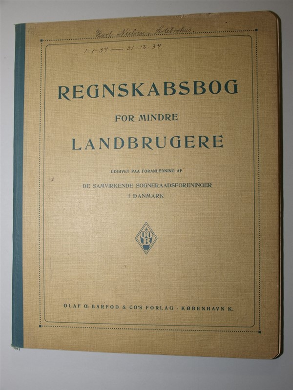 Regnskabsbog, Carl Nielsen, Sortebrohus